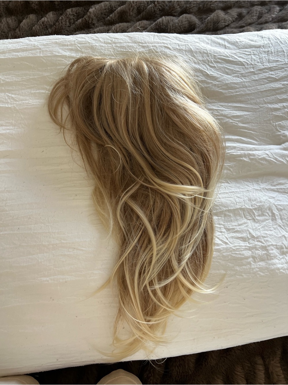 Halloween Wig Blonde Layered Women's Hairpiece - Natural Blonde